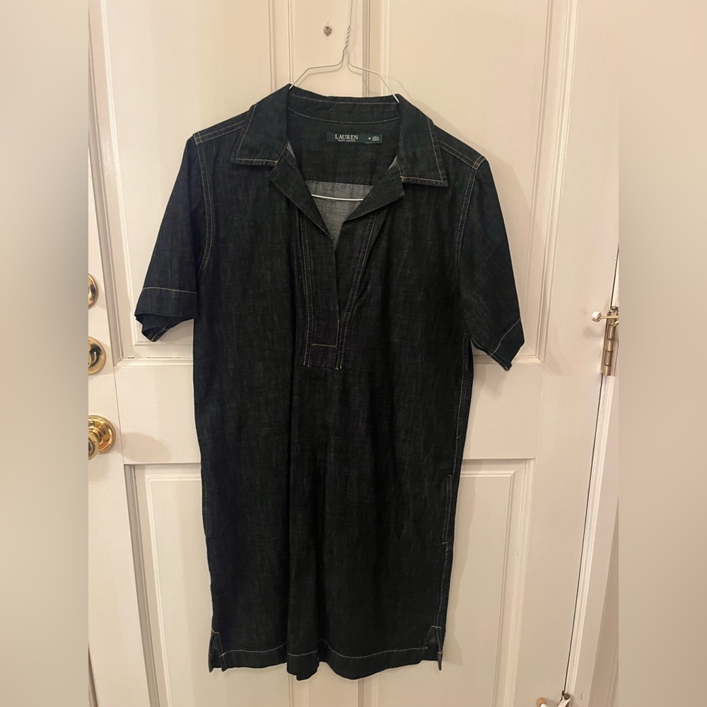 Ralph Lauren Black Casual Button Down Dress